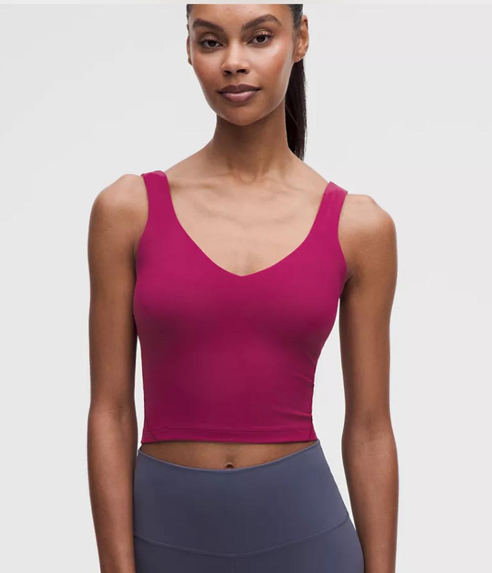 Lululemon Align Tank Top (Light Support, A/B Cup) Pink Athleisure Women's Sz 0